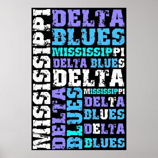 PÓSTER MISSISSIPPI DELTA BLUES (Frente)