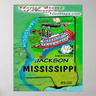 Póster Mississippi EUA