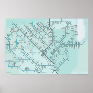 Poster Mississippi médio 20" x 30"