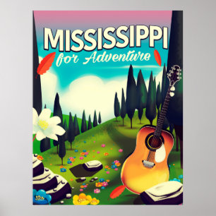 Poster Mississippi para a aventura