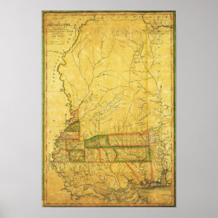Póster MississippiPanoramic MapMississippi