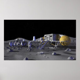 Póster Missões futuras 3 da exploração do espaço