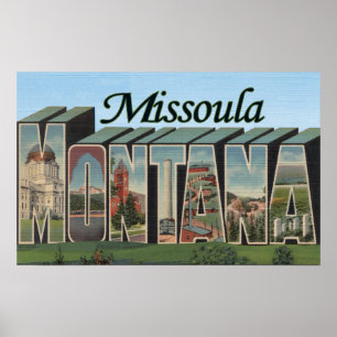 Póster Missoula, Montana