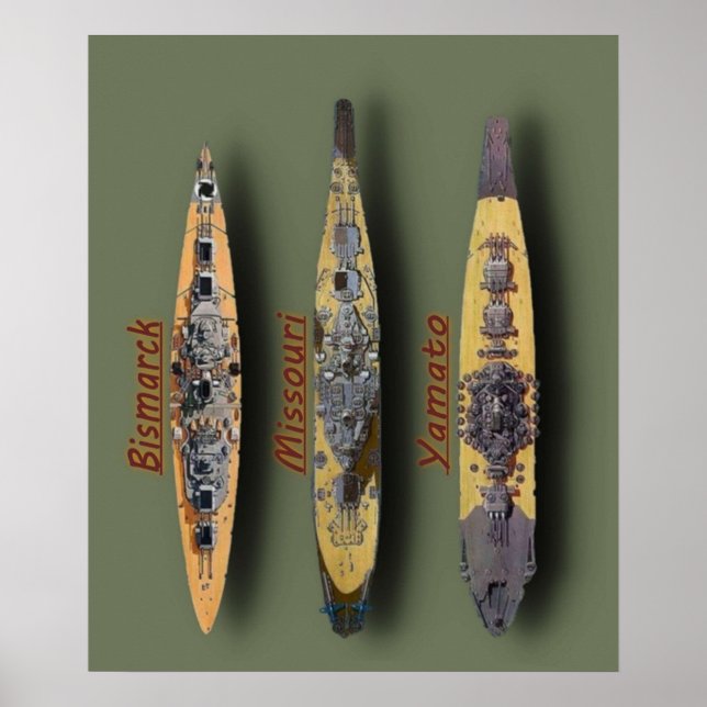 Poster Missouri Bismarck Yamato (Frente)