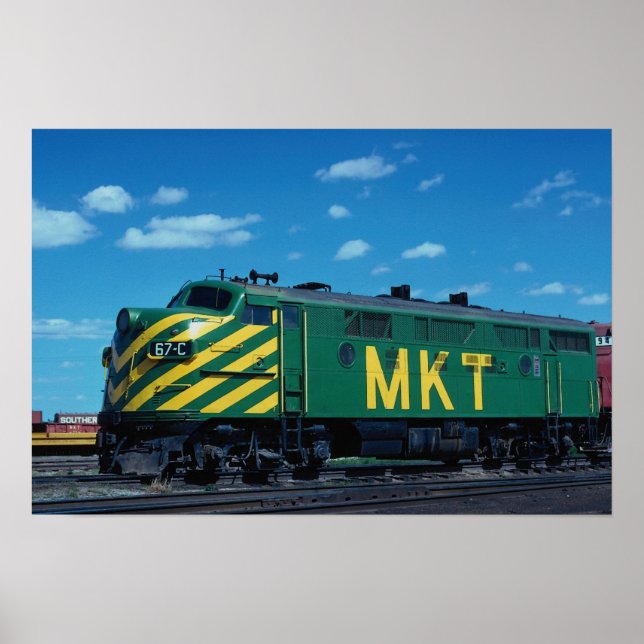 Poster Missouri-Kansas-Texas RR, EMD F-3a (Frente)