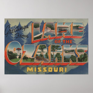 Póster Missouri - Lake of the Ozarks 2