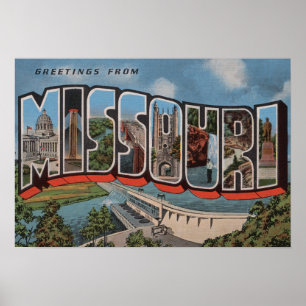 Póster Missouri (opinião) da represa - grandes cenas da