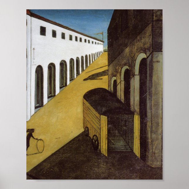 Poster Mistério E Melancolia De Giorgio De Chirico (Frente)