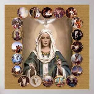 PÓSTER MISTÉRIOS DO ROSÁRIO SANTAMENTE,