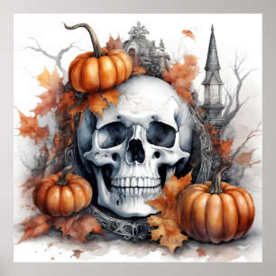 Poster Mística Mística de Arte Crônica Gótica do Hallowee