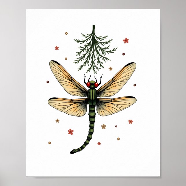 Poster Mistletoe Kiss Dragonfly (Frente)