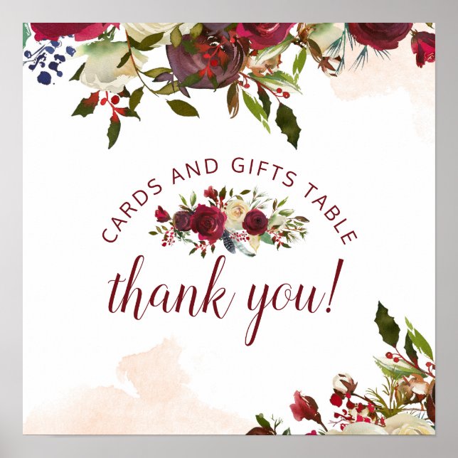 Poster Mistletoy Manor Cards & Gifts Sinal de Mesa de Cas (Frente)