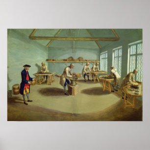 Póster Misturando o pó