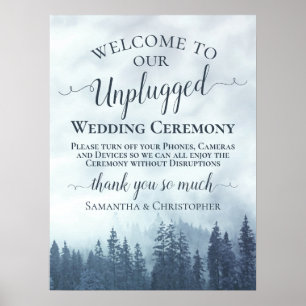 Poster Misty Blue Mountain Unplugged Ceremony