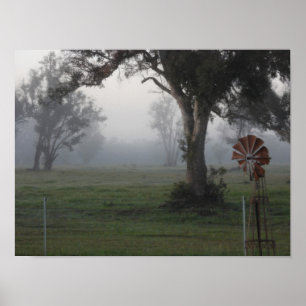 Poster Misty Countryside