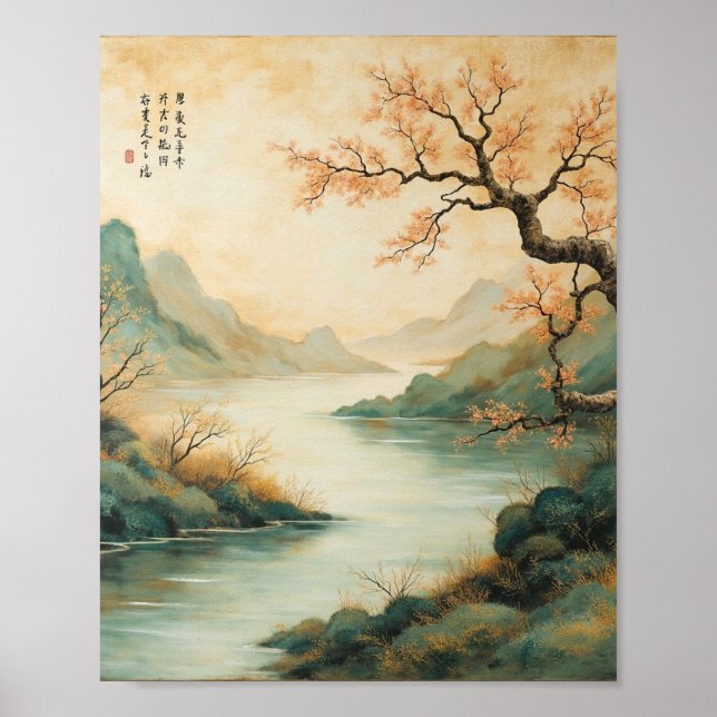 Poster Misty Mountain River (Frente)