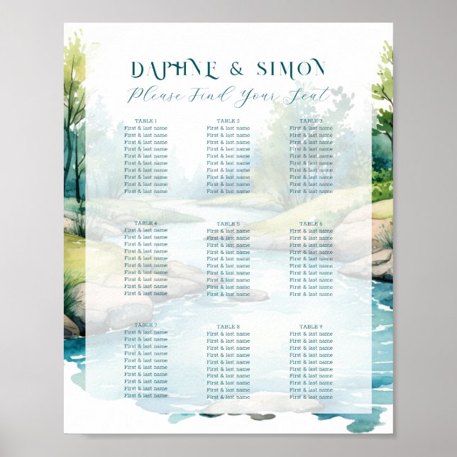 Poster Misty Mountain Wedding (Frente)