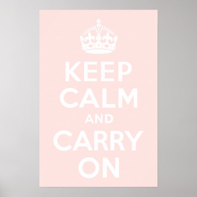 Poster Misty Rosa mantenha calma e continue (Frente)
