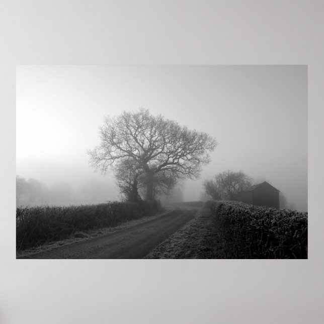 Poster Misty Winter Morning: Cheshire, Inglaterra (Frente)