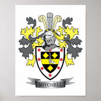 Póster Mitchell Family Crest Casaco de Armas