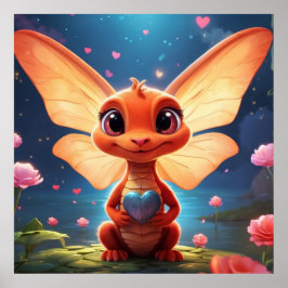 Poster *~* Mítico AP48  Dragãozinho Amor Fofinho