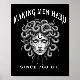 Poster Mitologia Grega Divertida Medusa Deixando Homens D