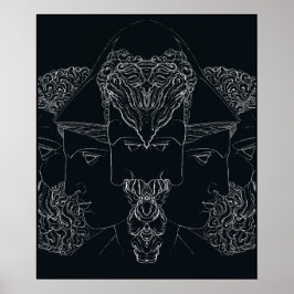 Poster mitologia grega Júpiter Minerva Hercules