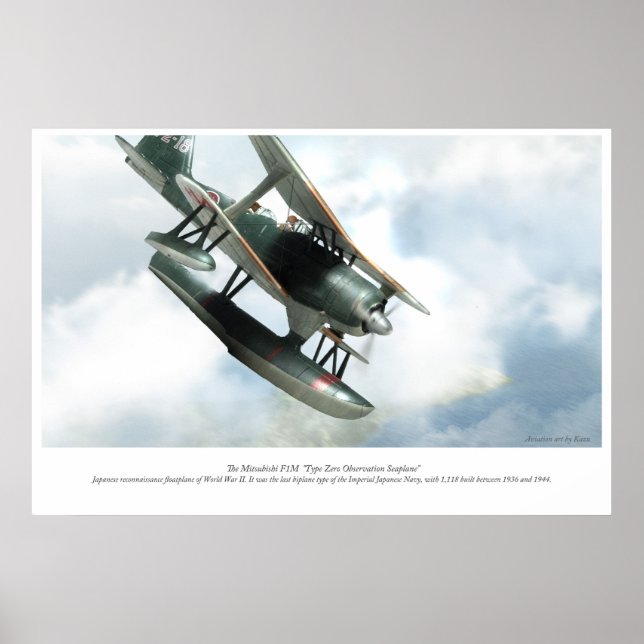 Poster Mitsubishi F1M (Frente)