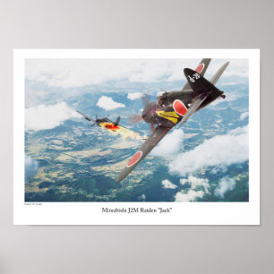 Póster Mitsubishi J2M Raiden "Jack"