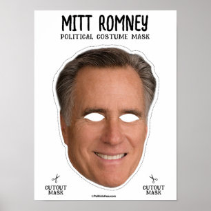 Poster Mitt Romney Costume Mask