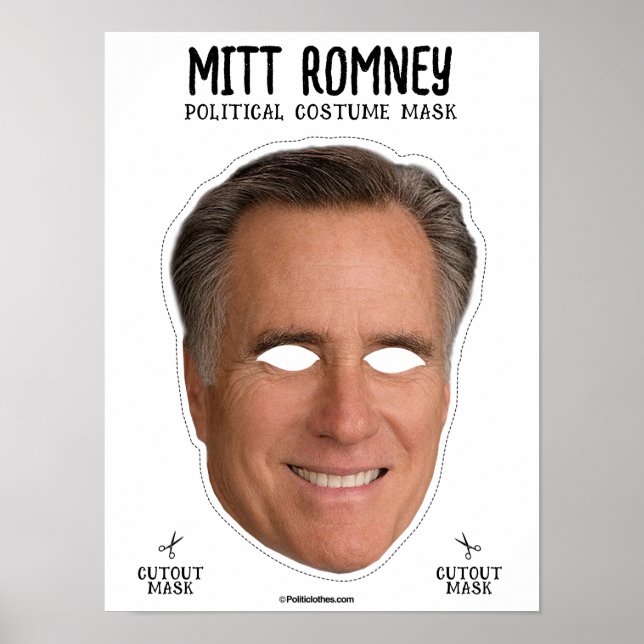 Poster Mitt Romney Costume Mask (Frente)