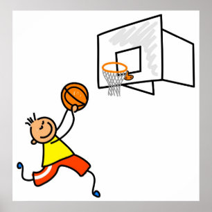 Poster Miúdo do basquetebol