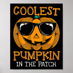 Poster Miúdo Pumpkin Mais Fresco No Patch Toddler Garotos