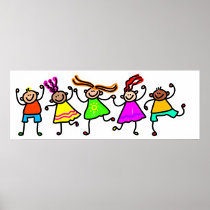 Póster Miúdos felizes