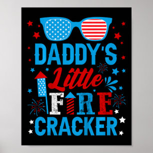 Poster Miúdos Pequeno Fogos de Artifício do Papai Dia da
