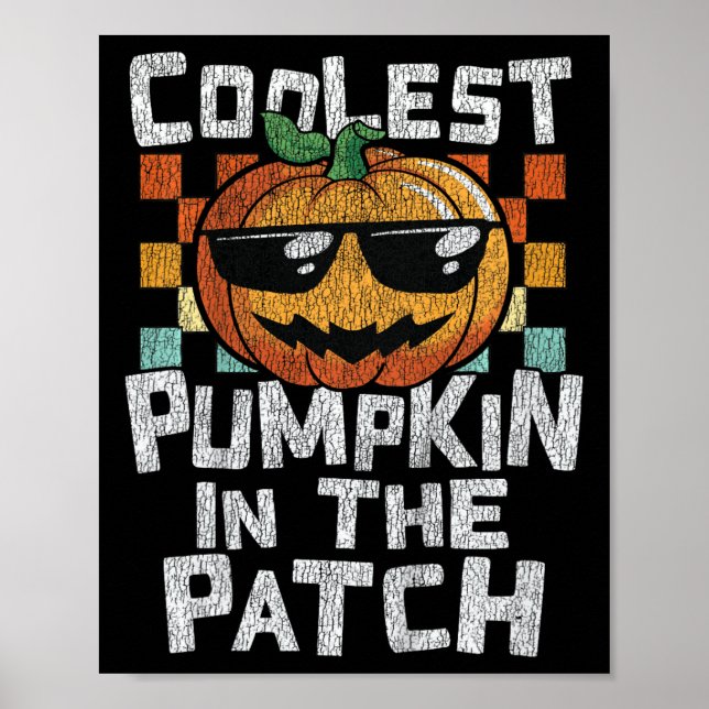 Poster Miúdos Pumpkin Mais Fresco No Patch Toddler Boys H (Frente)