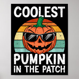 Poster Miúdos Pumpkin Mais Fresco No Patch Toddler Boys H