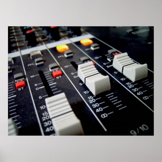 Póster mixer áudio (Frente)