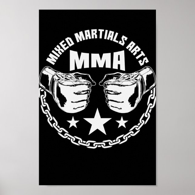 Poster MMA de artes marciais mistas (Frente)