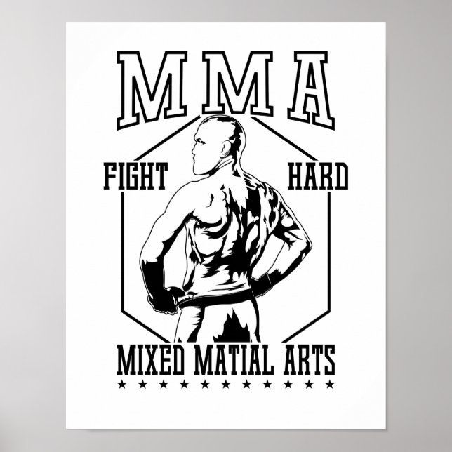 Poster MMA "Duro de Luta" Kämpfer (Frente)