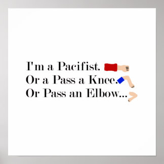 Póster MMA Pacifist Humor Design