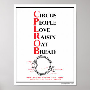Póster Mnemônica: Pessoas do amor do circo = trajeto