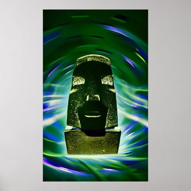 Poster Moai Boat (Frente)
