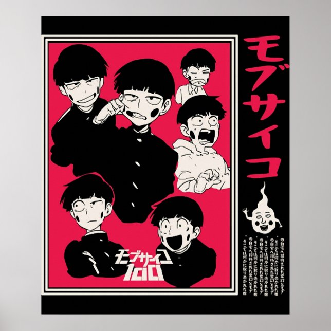 Poster Mob Psycho 100 Anime e manga (Frente)