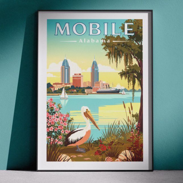 Poster Mobile Alabama Vintage (Criador carregado)