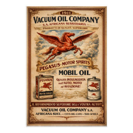 Póster mobile oil companty