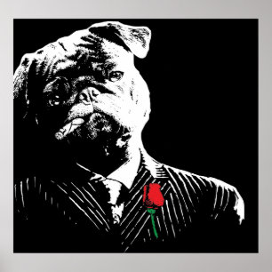Poster Mobster Pug