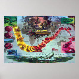 Poster Moby Dick A Viagem do Pequod Herman Melville