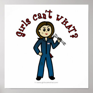 Poster Moça Mecânica Leve