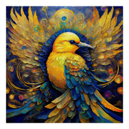 Póster Mochila Yellow Songbird Drastring